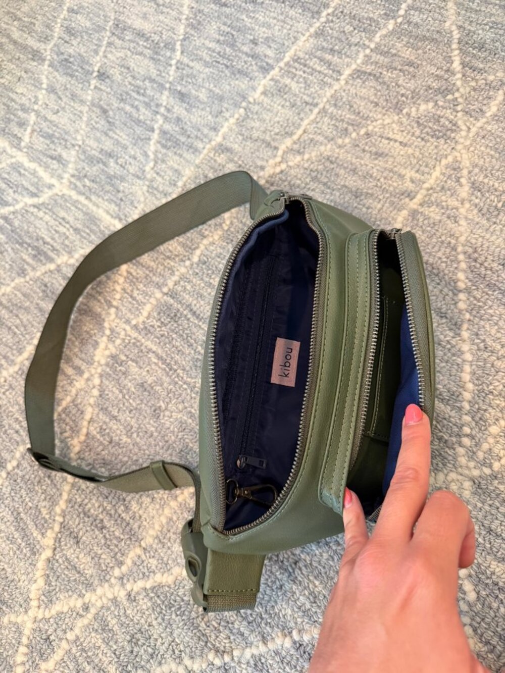 Kibou Diaper Belt Bag - Olive Green (Libby)